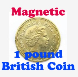 Magnetic British 1 Pound Coin (Super Strong) by KREIS