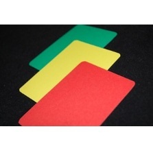 Three Colored Cards by Toshiaki Kobayashi