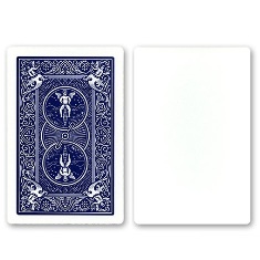 Blank Faced Cards (Bicycle, Blue Back)