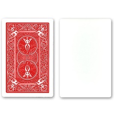 Blank Faced Cards (Bicycle, Red Back)