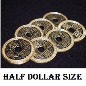 Old Chinese Coin Set (Half Dollar Size)