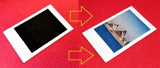 Rainbow Polaroid Film (Sydney Opera House) by Higar