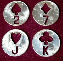 Engraved Coin (1964 Kennedy Silver Half Dollar) by KREIS