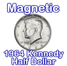 Magnetic 1964 Kennedy Half Dollar (Super Strong) by Kreis