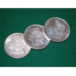 Three Multiple Shells & Coin Set -1921 Morgan Dollar by Kreis