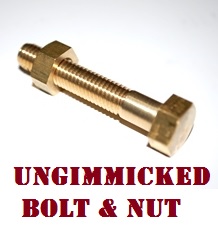 Ungimmicked Bolt and Nut for Micro Psychic PRO