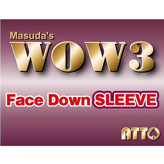 WOW 3 Face-Down Sleeve (Ungimmicked WOW 3 Facing down) by Masuda