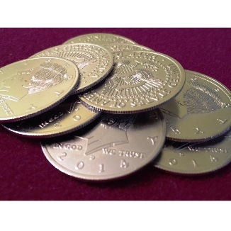 Palming Coins (US Half Dollar size)