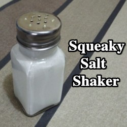 Squeaky Salt Shaker